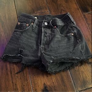 COPY - Black jean shorts